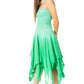 Sakkas Ella Smocked Bodice Spaghetti Strap Double Layered Dress