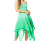 Sakkas Ella Smocked Bodice Spaghetti Strap Double Layered Dress