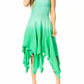 Sakkas Ella Smocked Bodice Spaghetti Strap Double Layered Dress