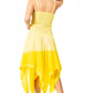 Sakkas Ella Smocked Bodice Spaghetti Strap Double Layered Dress