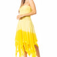 Sakkas Ella Smocked Bodice Spaghetti Strap Double Layered Dress