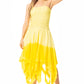 Sakkas Ella Smocked Bodice Spaghetti Strap Double Layered Dress