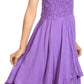 Sakkas Ella Smocked Bodice Spaghetti Strap Double Layered Dress