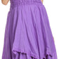 Sakkas Ella Smocked Bodice Spaghetti Strap Double Layered Dress