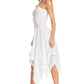 Sakkas Ella Smocked Bodice Spaghetti Strap Double Layered Dress