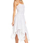 Sakkas Ella Smocked Bodice Spaghetti Strap Double Layered Dress