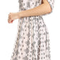 Sakkas Denika - Vestido midi de verano con estampado azteca y cuello en V