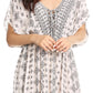 Sakkas Denika - Vestido midi de verano con estampado azteca y cuello en V