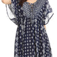 Sakkas Denika - Vestido midi de verano con estampado azteca y cuello en V