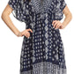 Sakkas Denika - Vestido midi de verano con estampado azteca y cuello en V