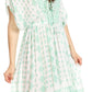 Sakkas Denika - Vestido midi de verano con estampado azteca y cuello en V