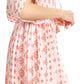 Sakkas Denika - Vestido midi de verano con estampado azteca y cuello en V