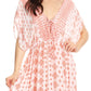 Sakkas Denika - Vestido midi de verano con estampado azteca y cuello en V