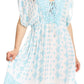 Sakkas Denika - Vestido midi de verano con estampado azteca y cuello en V