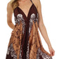 Sakkas Isis Silky Halter Dress