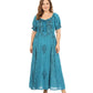 Sakkas Bridget Embroidered Renaissance Dress