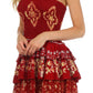 Sakkas Raji Batik Hem Tunic Short Dress