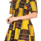 Sakkas Ife Wax African Ankara Colorful Cocktail Short Dress Off-shoulder w/pockets