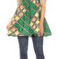 Sakkas Ife Wax African Ankara Colorful Cocktail Short Dress Off-shoulder w/pockets