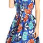 Sakkas Ife Wax African Ankara Colorful Cocktail Short Dress Off-shoulder w/pockets