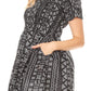 Sakkas Ife Wax African Ankara Colorful Cocktail Short Dress Off-shoulder w/pockets