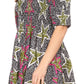 Sakkas Ife Wax African Ankara Colorful Cocktail Short Dress Off-shoulder w/pockets