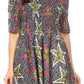 Sakkas Ife Wax African Ankara Colorful Cocktail Short Dress Off-shoulder w/pockets