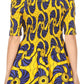 Sakkas Ife Wax African Ankara Colorful Cocktail Short Dress Off-shoulder w/pockets