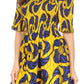 Sakkas Ife Wax African Ankara Colorful Cocktail Short Dress Off-shoulder w/pockets