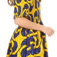 Sakkas Ife Wax African Ankara Colorful Cocktail Short Dress Off-shoulder w/pockets