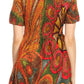 Sakkas Ife Wax African Ankara Colorful Cocktail Short Dress Off-shoulder w/pockets