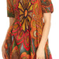 Sakkas Ife Wax African Ankara Colorful Cocktail Short Dress Off-shoulder w/pockets