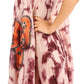 Sakkas Butterfly Tie Dye Tank Sheath Caftan Mid Length Dress