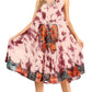 Sakkas Butterfly Tie Dye Tank Sheath Caftan Mid Length Dress