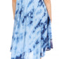 Sakkas Butterfly Tie Dye Tank Sheath Caftan Mid Length Dress