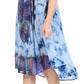 Sakkas Butterfly Tie Dye Tank Sheath Caftan Mid Length Dress