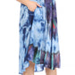 Sakkas Butterfly Tie Dye Tank Sheath Caftan Mid Length Dress