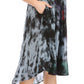 Sakkas Butterfly Tie Dye Tank Sheath Caftan Mid Length Dress
