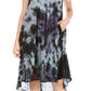 Sakkas Butterfly Tie Dye Tank Sheath Caftan Mid Length Dress