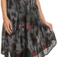 Sakkas Butterfly Tie Dye Tank Sheath Caftan Mid Length Dress