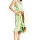 Sakkas Butterfly Tie Dye Tank Sheath Caftan Mid Length Dress