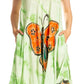 Sakkas Butterfly Tie Dye Tank Sheath Caftan Mid Length Dress