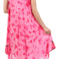 Sakkas Butterfly Tie Dye Tank Sheath Caftan Mid Length Dress