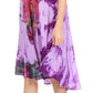 Sakkas Butterfly Tie Dye Tank Sheath Caftan Mid Length Dress