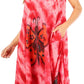 Sakkas Butterfly Tie Dye Tank Sheath Caftan Mid Length Dress