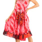 Sakkas Butterfly Tie Dye Tank Sheath Caftan Mid Length Dress