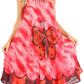 Sakkas Butterfly Tie Dye Tank Sheath Caftan Mid Length Dress