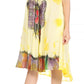Sakkas Butterfly Tie Dye Tank Sheath Caftan Mid Length Dress