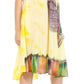 Sakkas Butterfly Tie Dye Tank Sheath Caftan Mid Length Dress