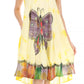 Sakkas Butterfly Tie Dye Tank Sheath Caftan Mid Length Dress